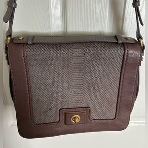 Marc by Marc Jacobs Brown taupe Crossbody Bag flap turnkey  handbag fur